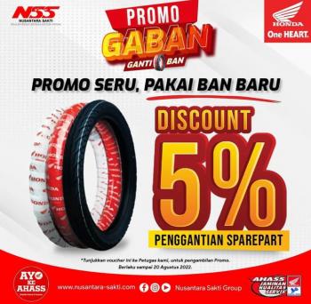 Promo â€œGABANâ€ Ganti Ban dari AHASS NSS Kedaton 