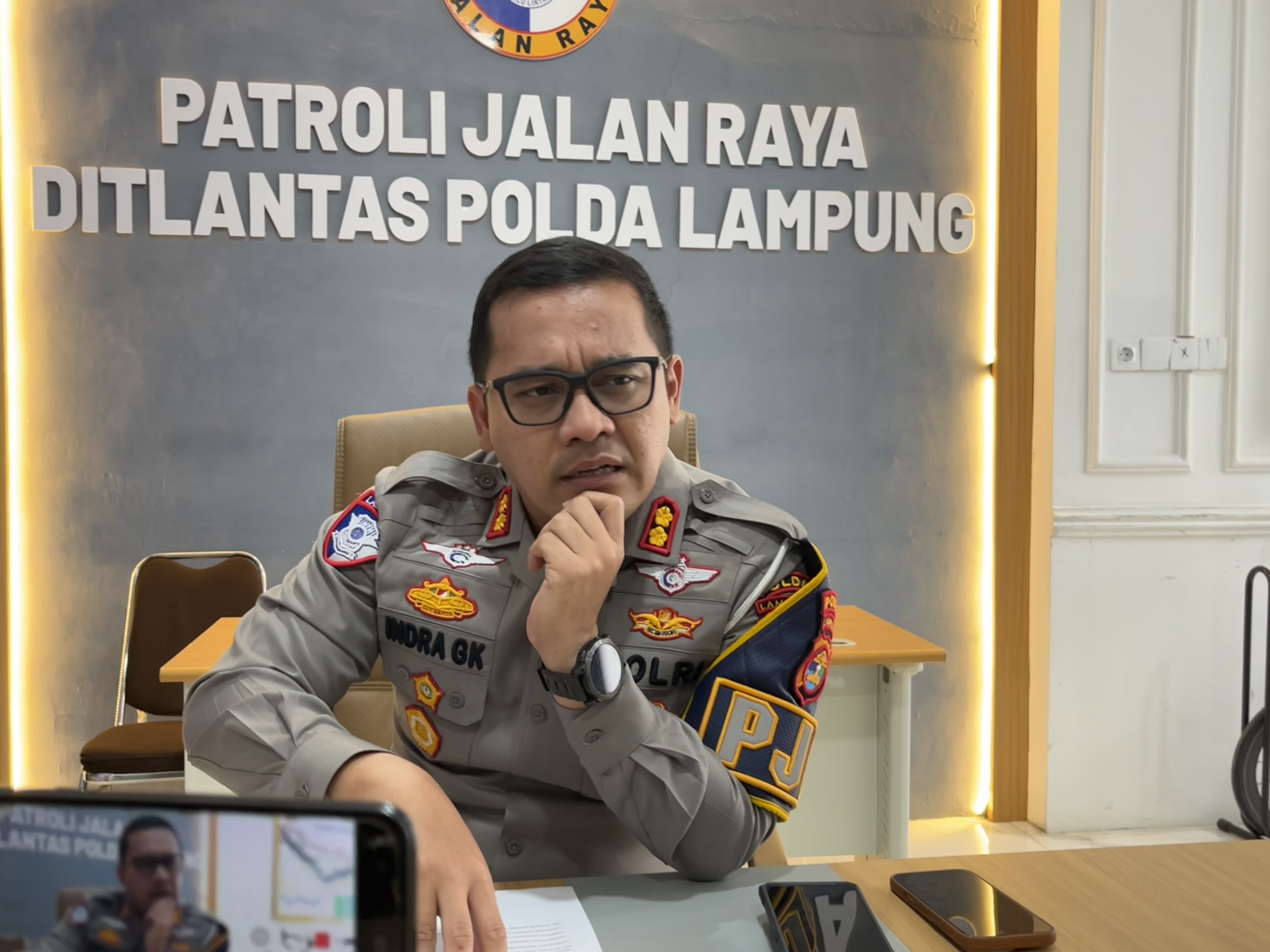 Kasat Ditlantas Polda Lampung, AKBP Indra Gilang Kusuma