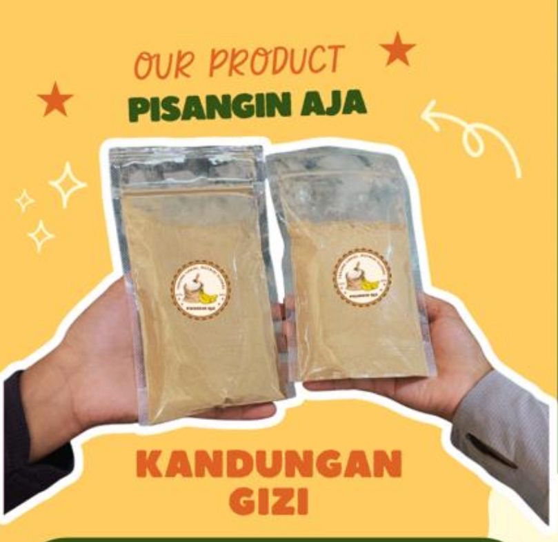 Contoh kemasan produk tepung pisang